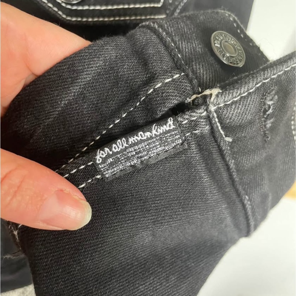 7 For All Mankind Cotton Jean Denim Jacket. XS/Small - Picture 4 of 7
